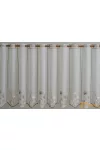 (3 méret) Hímzett vitrage függöny-Caffe latte-90cm