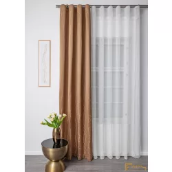   (8 szín) Andorra dekorációs függöny - Cappuccino mintás- 290cm