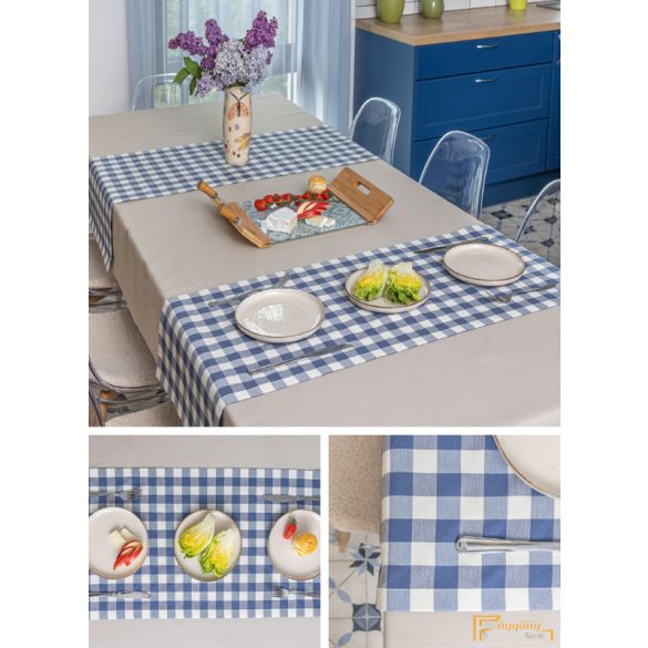 (3 minta 4 szín) Larson Teflon bevonatú terítő -Dohány-üni