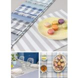 (3 minta 4 szín) Larson Teflon bevonatú terítő -Dohány-üni