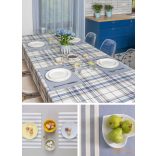 (3 minta 4 szín) Larson Teflon bevonatú terítő -Dohány-üni