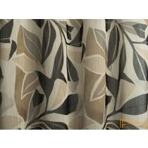   (2 szín) Palma dzsungel mintás dekorációs függöny-dohány-antracit