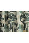 (2 szín) Palma dzsungel mintás dekorációs függöny-haragoszöld-antracit