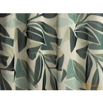   (2 szín) Palma dzsungel mintás dekorációs függöny-haragoszöld-antracit