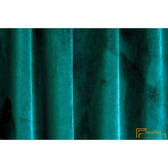 (37 szín) Savaria plüss dekorációs függöny-Sötétzöld