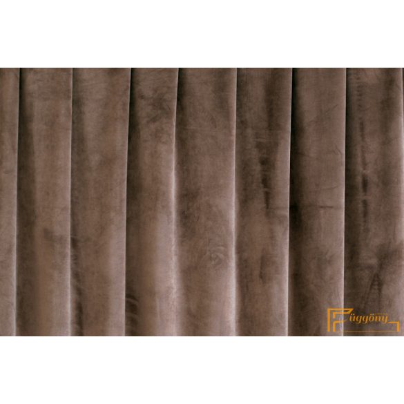 (37 szín) Savaria plüss dekorációs függöny-Fahéj