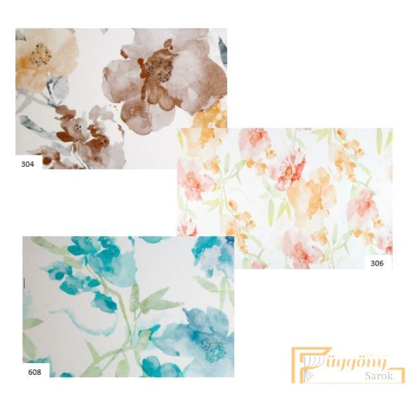 R - Floral/150 -3 SZÍN- virágmintás nyomott dekor ( Oxford )