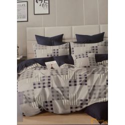 7 részes pamut kocka mintás ágyneműhuzat szett - Alex1