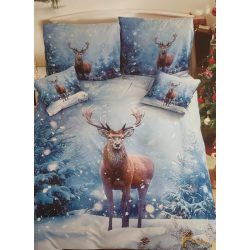   Karácsonyi 3 részes ágyneműhuzat 3D - Karácsonyi szarvas