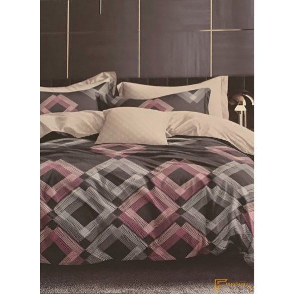 7 részes pamut kocka mintás ágyneműhuzat szett - Alex5