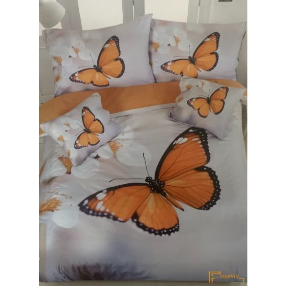 3D Pillangó mintás 3 részes ágyneműhuzat szett - 1
