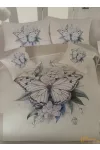 3D Pillangó mintás 3 részes ágyneműhuzat szett - 2
