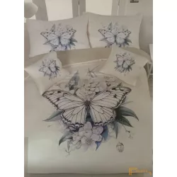 3D Pillangó mintás 3 részes ágyneműhuzat szett - 2