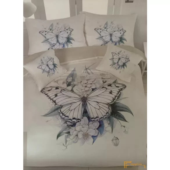 3D Pillangó mintás 3 részes ágyneműhuzat szett - 2