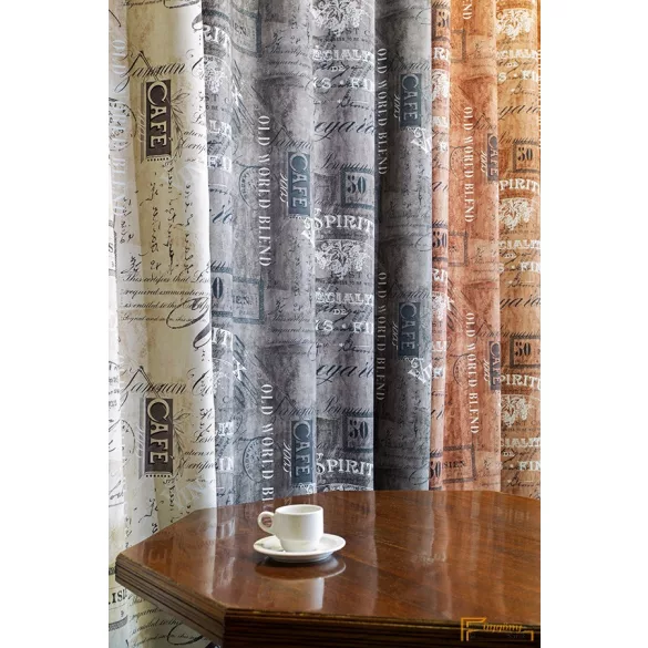(3 szín) Cafe nyomott dimout R-150 cm