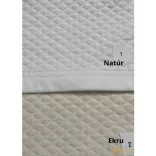 (2 szín 2 méret) Diamant ágytakaró 5160*240 cm - Ekru