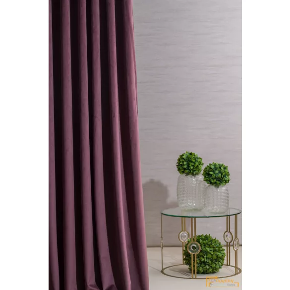 Bársony függöny - Mályva 280cm