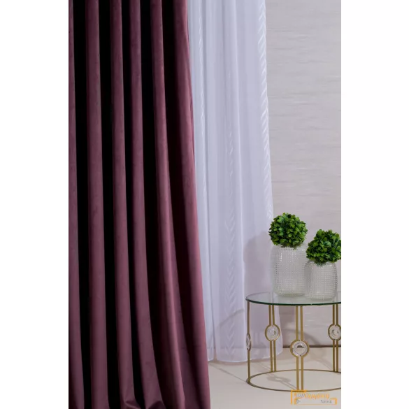 Bársony függöny - Mályva 280cm