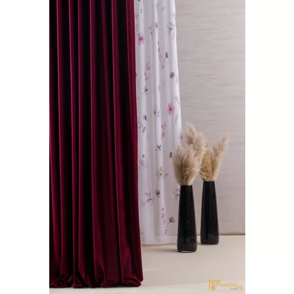 Bársony függöny - Gránátalma 280cm