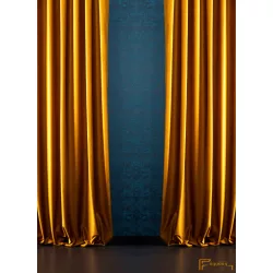Bársony függöny - Mustár 280cm
