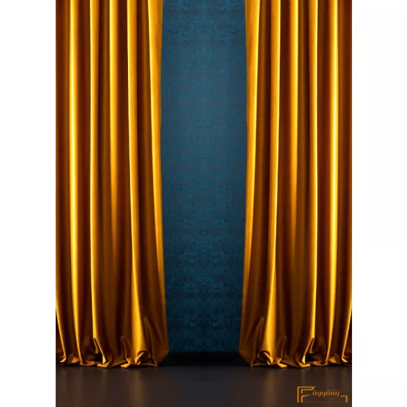 Bársony függöny - Mustár 280cm