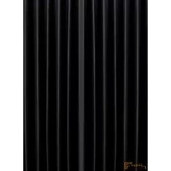 Bársony függöny - Fekete 280cm