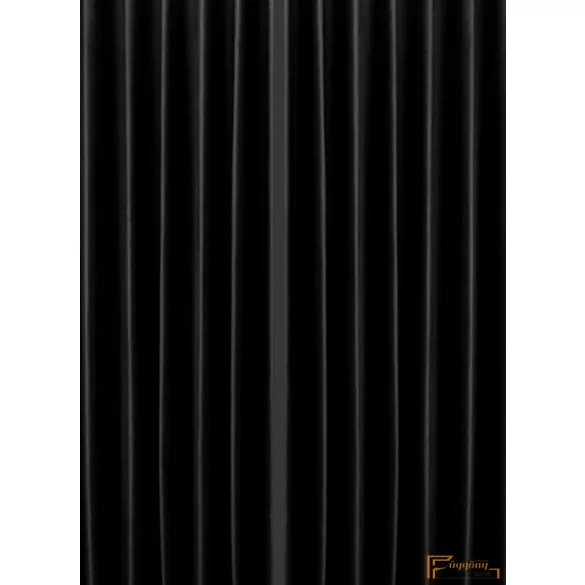 Bársony függöny - Fekete 280cm