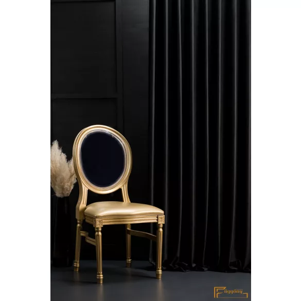 Bársony függöny - Fekete 280cm