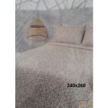 (2 szín 2 méret) Ferrara ágytakaró 240*260 cm - Cappuccino