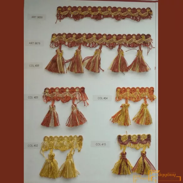(13 szín) Organza szalagos paszomány fazon 9689