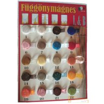 (20 szín) Függöny mágnes - Párban rendelhető