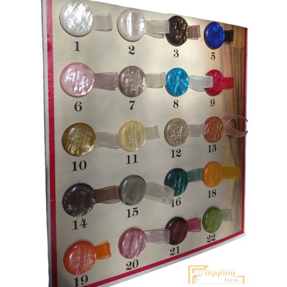 (20 szín) Függöny mágnes - Párban rendelhető