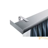 DecoLino Premium profil 12 ezüst metál - Design karnis szett oldalfali tartóval (10 színben választható)