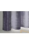 (2 szín) Lila Timeless nyomott stuktúr dimout R-függöny 150cm